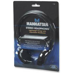 Manhattan 177481 On Ear Kopfhörer kabelgebunden Stereo Schwarz Stirnband Computer