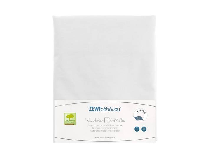 Matratzenschutzbezug ZEWI BÉBÉ-JOU Fix-Mol , weiss (weiß), B:30cm L:200cm, Obermaterial: 100% Baumwolle, Matratzenzubehör, Matratzenschutzbezug
