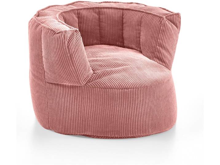 xonox.home Sitzsack, in rosa aus Cord mit EPS - Perlen 95x65x95 cm