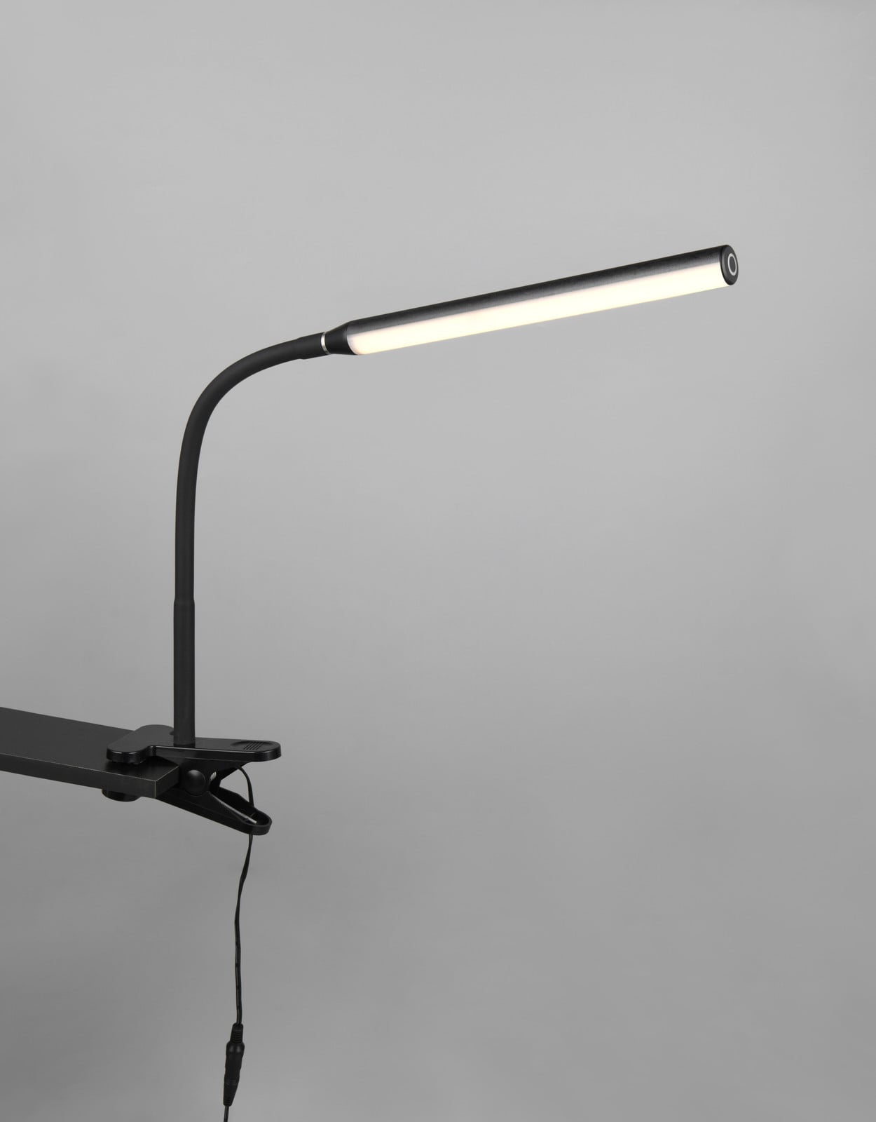 TRIO LED klemlamp met clip zwart