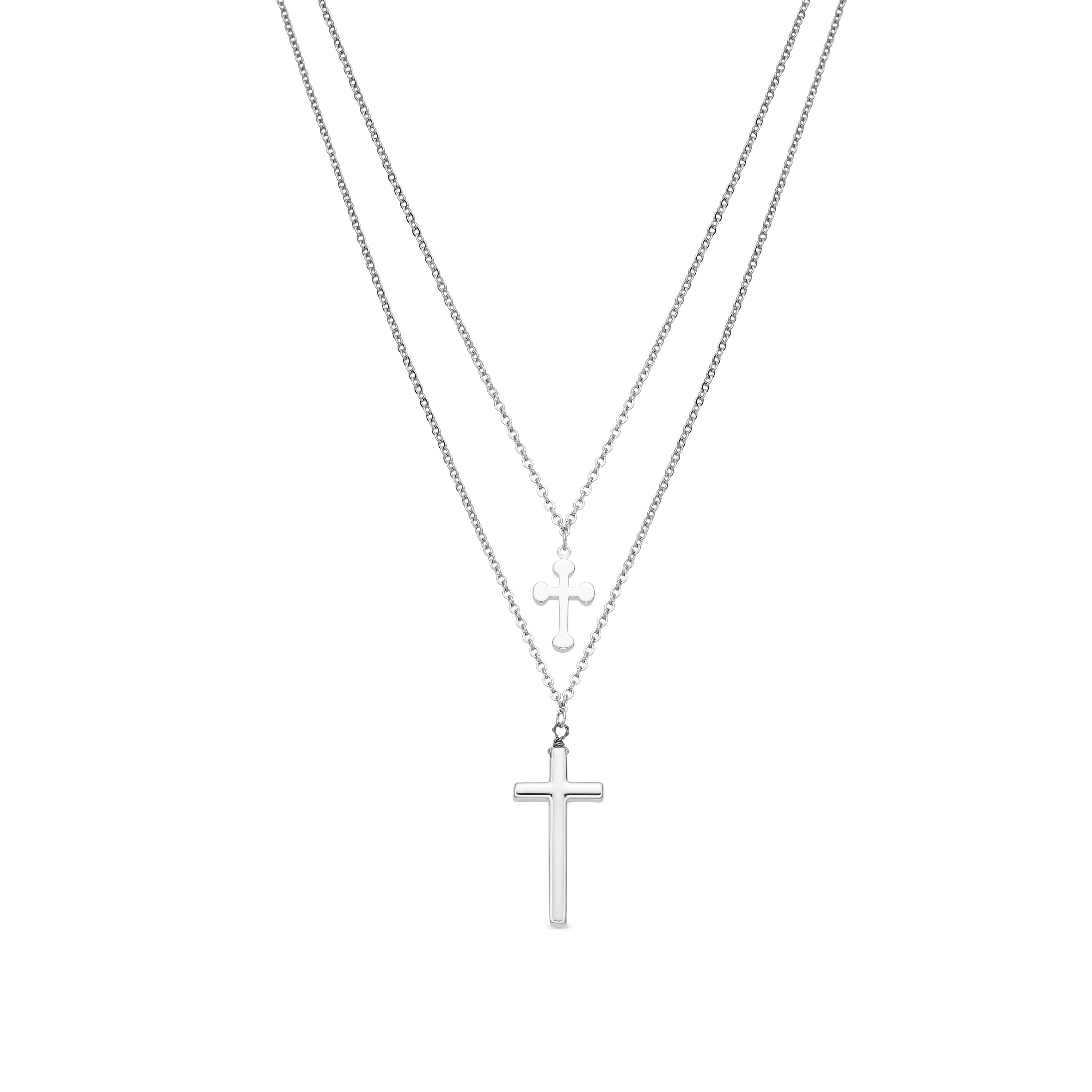 Luxenter-Halskette mit Rhodium abgeschlossen – Frikca