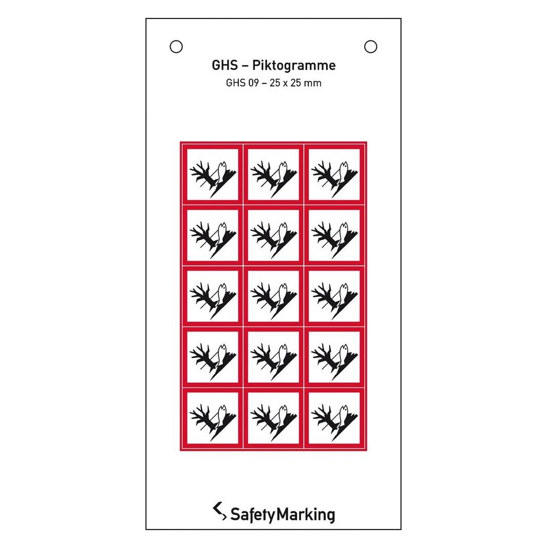 SafetyMarking GHSGefahrenpiktogramm Symbol 09 Umwelt 2. (30.3551.09)