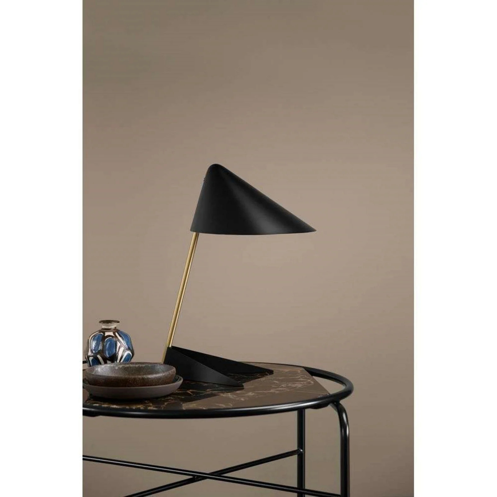 Warm Nordic Ambience tafellamp - Zwart/Messing - Metaal