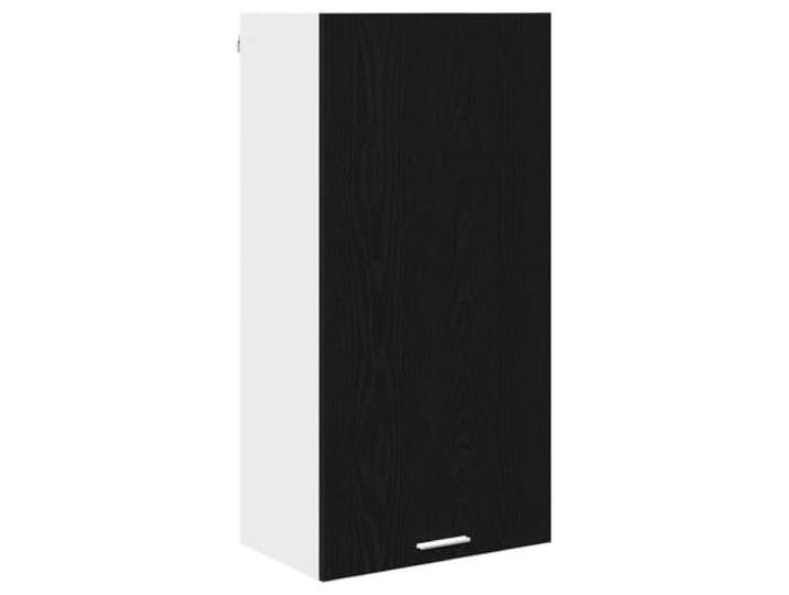 fsahslih Hängeschrank Küchenschrank Schwarze Eiche Weiß 50x31x100 cm Stilvoller Wandküchenschrank aus Holzwerkstoff für die Küche. Modernes Design mit viel Stauraum hinter der Tür.