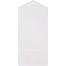 100 Preishüllen Hochformat | A7 | zusätzliche Tasche unten, Weich-PVC, transparent