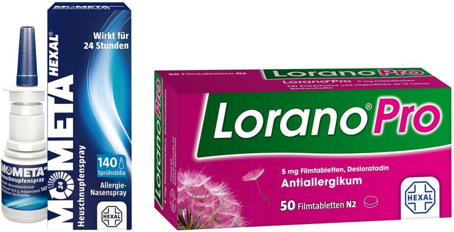 Mometahexal Heuschnupfenspray 18 g + Loranopro 5 mg Tbl. 50 stk