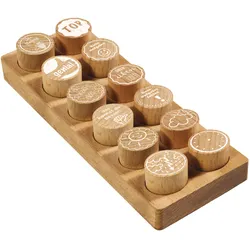 Colop, Stempel, WOODIES Stempel-Set "Lehrer-Motiv" retail