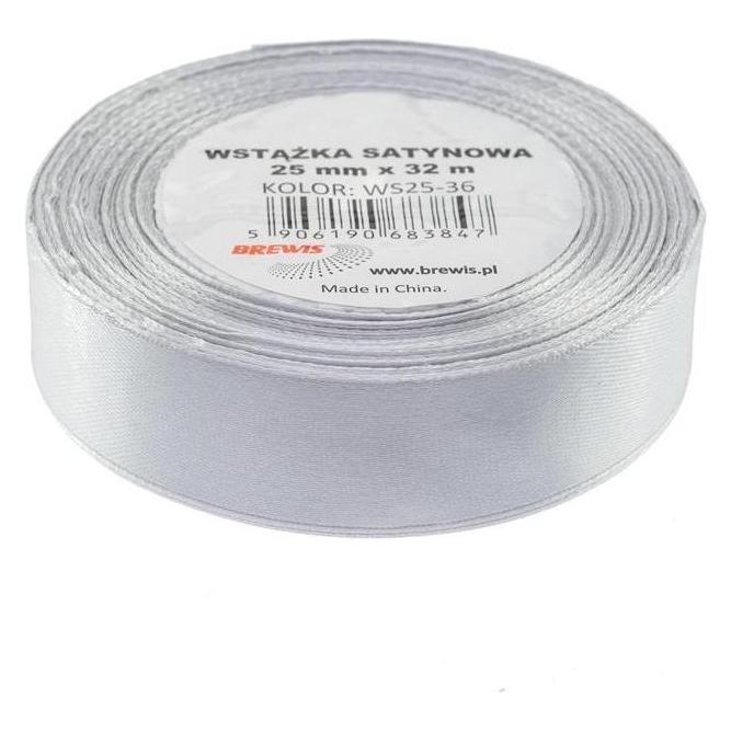 Brewis Graues Satinband 25mmx32m (47593305)