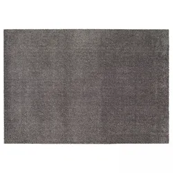 Oviala Business Unifarbener Langflorteppich aus Polypropylen 160 x 230 cm grau