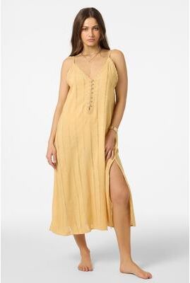 O'Neill s Addison Midi Cover-Up Dress in New Wheat, Size XS, Viscose