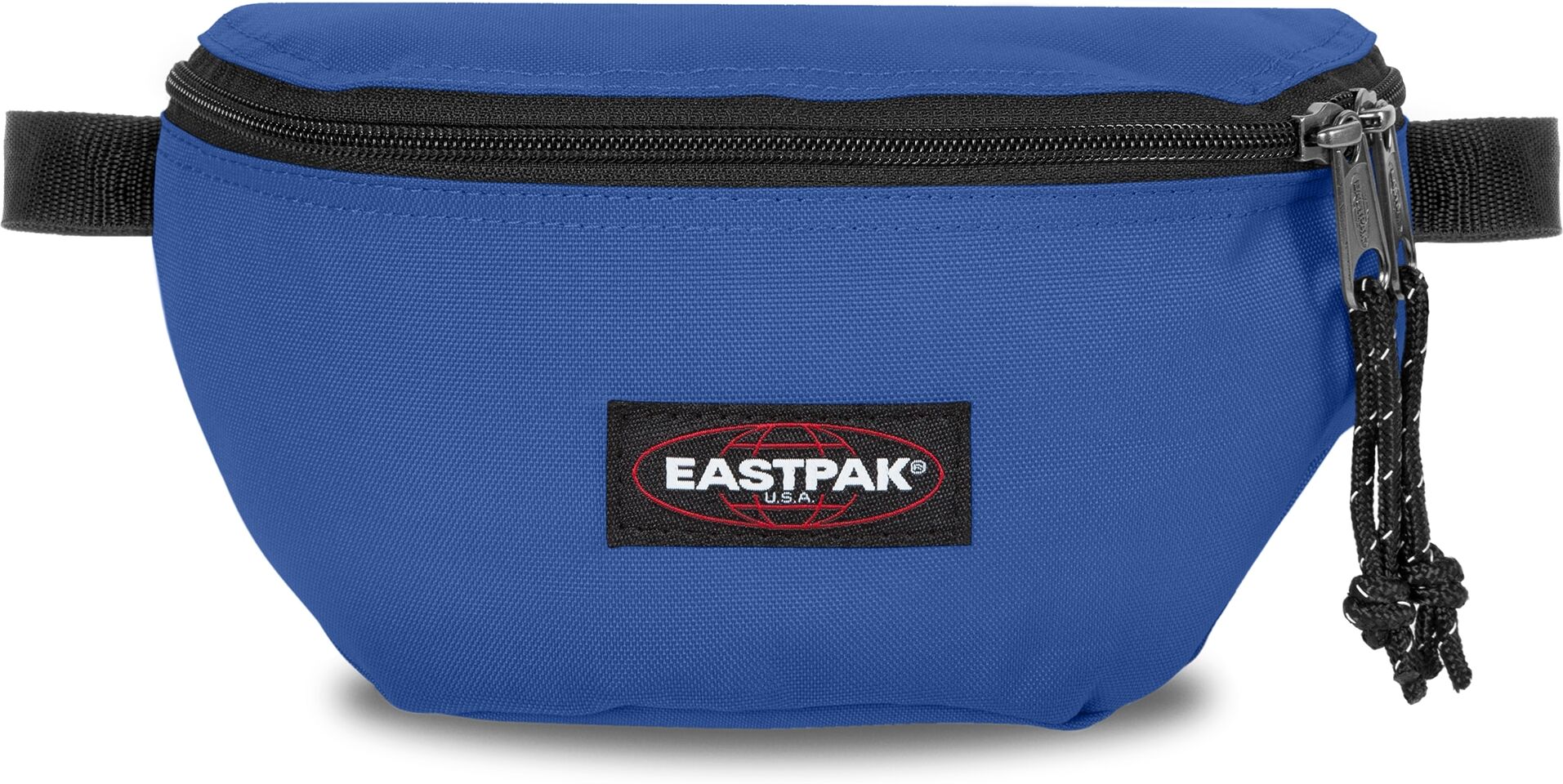 Bauchtasche EASTPAK "SPRINGER", Damen, Gr. B/H/T: 23cm x 16,5cm x 8,5cm, blau (indigo blau), Textil, Taschen Bauchtasche, Unisex Gürteltasche, Minibag mit Reissverschluss und Logo-Aufnäher indigo blau B/H/T: 23cm x 16,5cm x 8,5cm