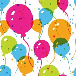 240 Duni Tissue-Servietten 33 x 33 cm Splash Balloons 3-lagig