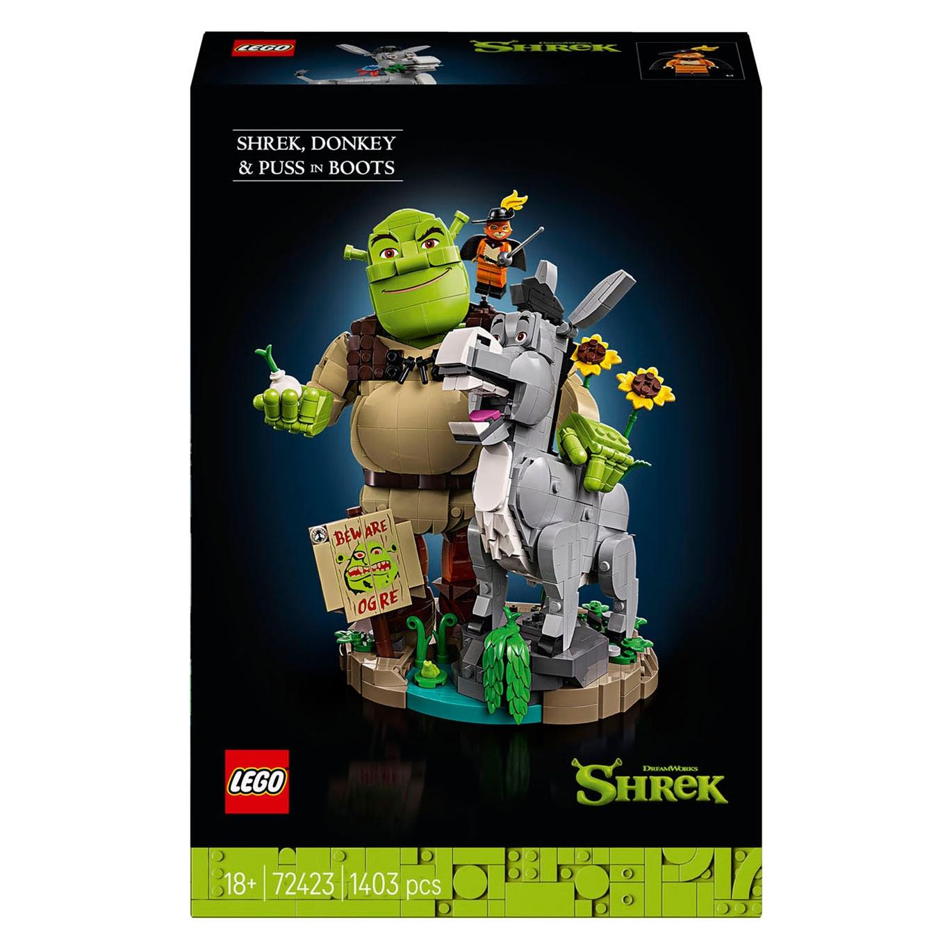 LEGO Shrek, Esel und Der Gestiefelte Kater (LEGO Icons) (72423)