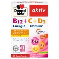 DOPPELHERZ B12+C+D3 Depot aktiv Tabletten 30 St