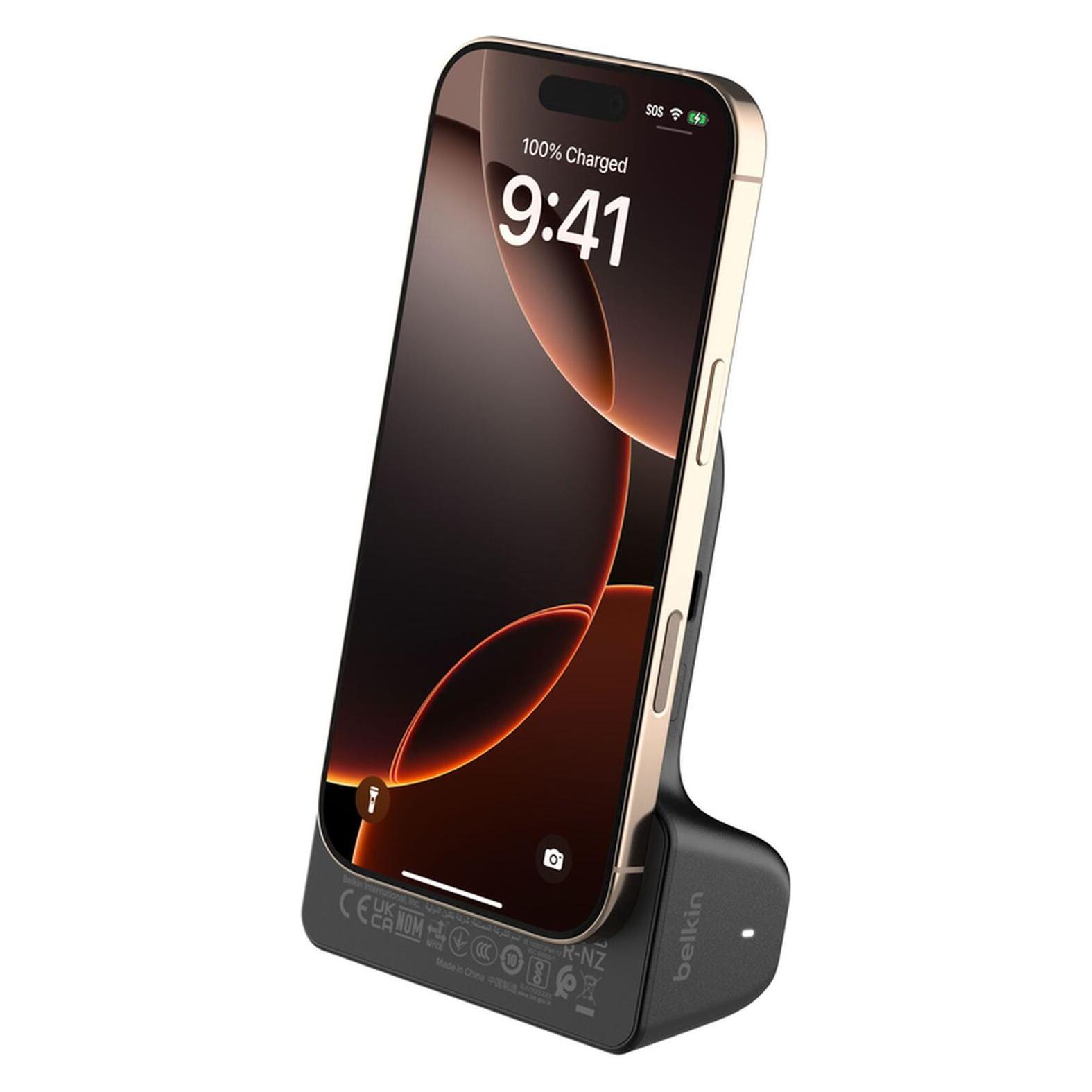 Belkin Stage Power Grip 9500mAh + 15W Powerbank schw.CTA006hqGY (9500 mAh, 15 W) (CTA006HQGY)