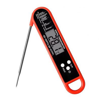 Digitales Küchenthermometer zum Kochen von Lebensmitteln für Fleisch, Wasser, Milch, Kochen, Grillen, Grillen im Freien, wasserdicht, sofort ablesbarer digitaler Temperatursensor