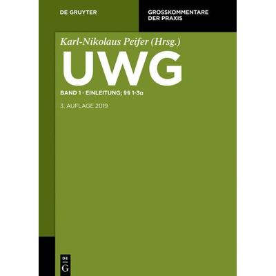 Einleitung; §§ 1-3, Gebundene Ausgabe von , De Gruyter, 978-3-11-054551-7