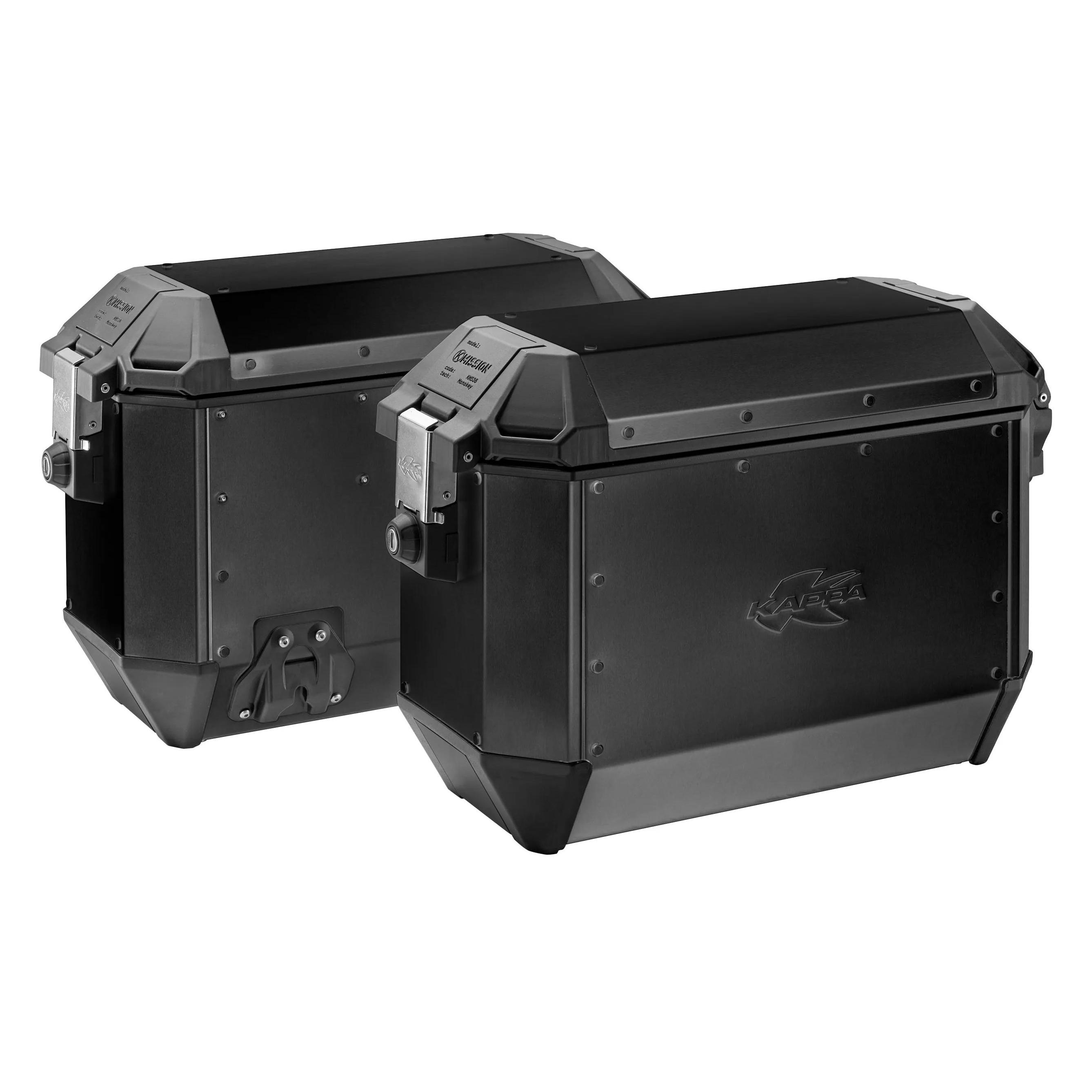 Kappa KMS36B K.MISSION Alu-Seitenkoffer schwarz 36 Liter (36 l) (KMS36BPACK2)