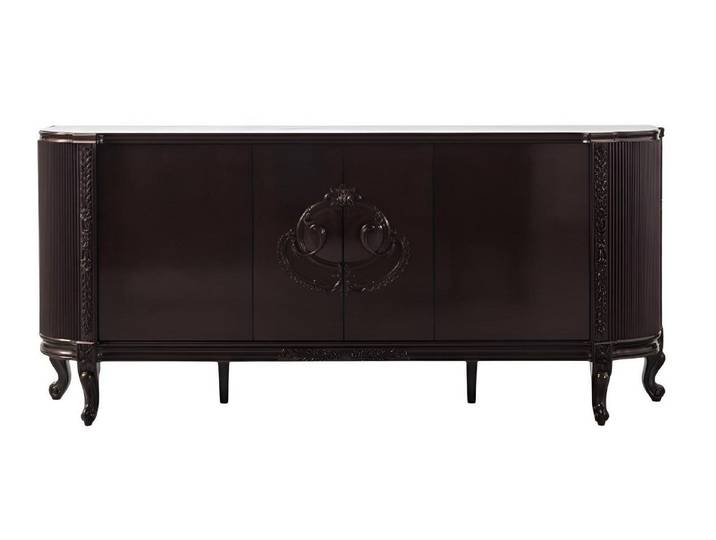JVmoebel Sideboard Sideboard Braun Farbe Klassischer Stil Holz-Sideboard Holzbeine Neu
