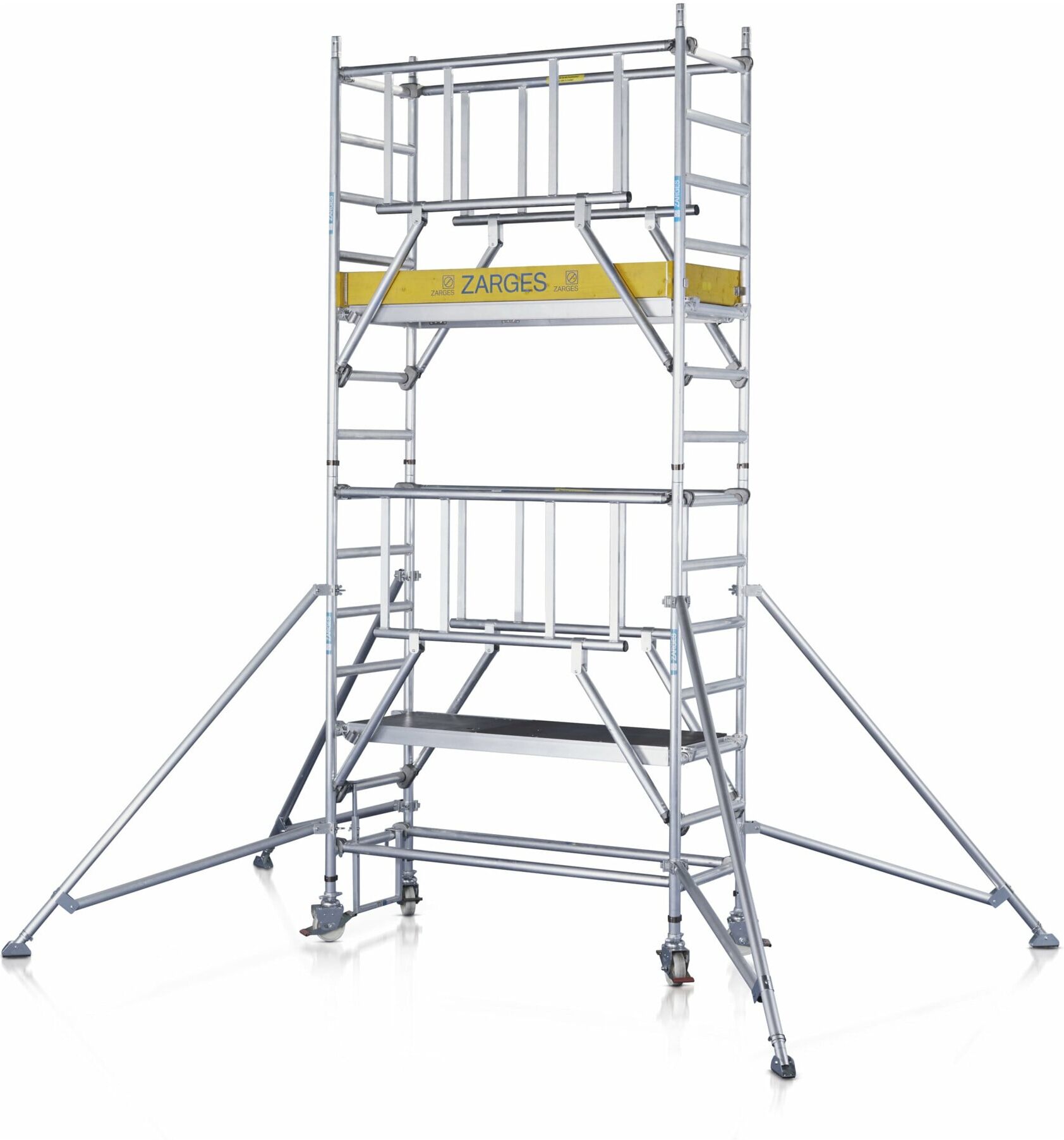 ZARGES Multitower S-PLUS 1T - Fahrgerüst Ausleger Arbeitshöhe 4.45 m 2.45 m + Plattform 0.60 m x 1.80 m (52235)