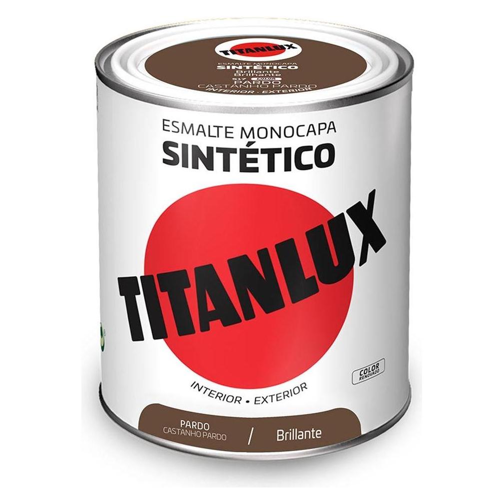 Titanlux Synthetic Gloss Paint Taupe 750ml Brown (750 ml) (45283836)
