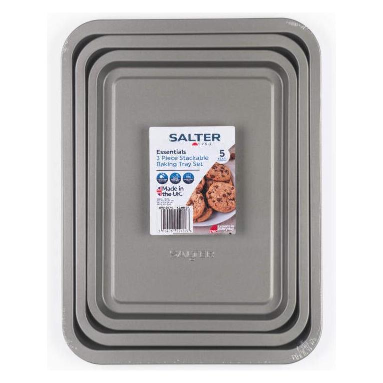 Salter BW13674 Essentials 3-Piece Baking Tray Set (BW13674)