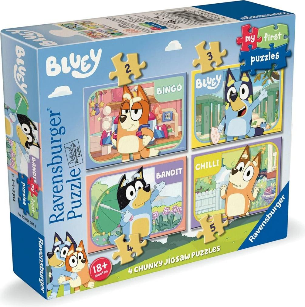 Ravensburger Bluey Puzzel voor kinderen, meerkleurig