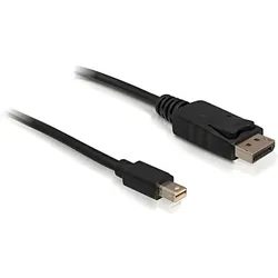 DeLOCK mini DP/DP 1.2 2 m Mini DisplayPort DisplayPort Schwarz