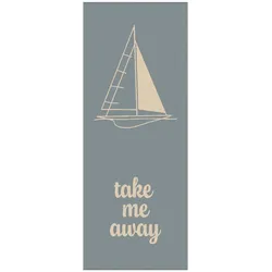 Cawö Saunatuch Segelboot Saunatuch 70x180 cm - blau