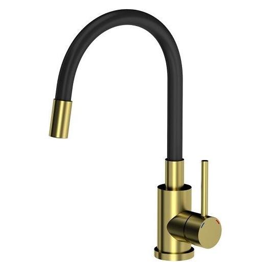 Steiner Maggie stehende Küchenarmatur schwarz mit goldenen Elementen (84818011) (84818011)