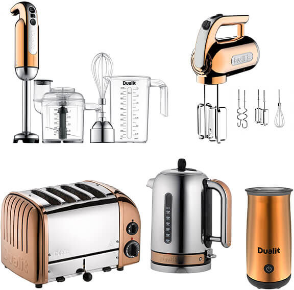 Dualit Copper Set of 5 Kitchen Appliances