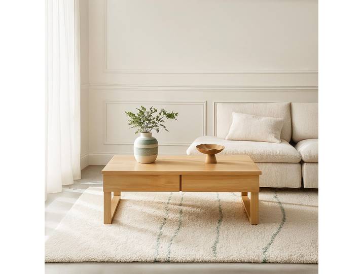 Table basse design en bois massif - Satya