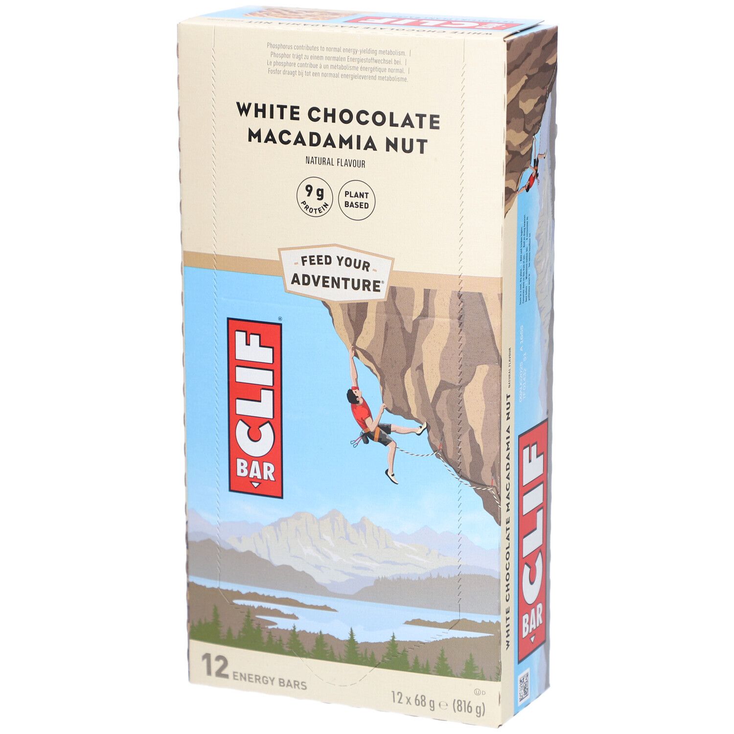 Clif Bar, White Chocolate Macadamia, Riegel 12x68g 12x68 g