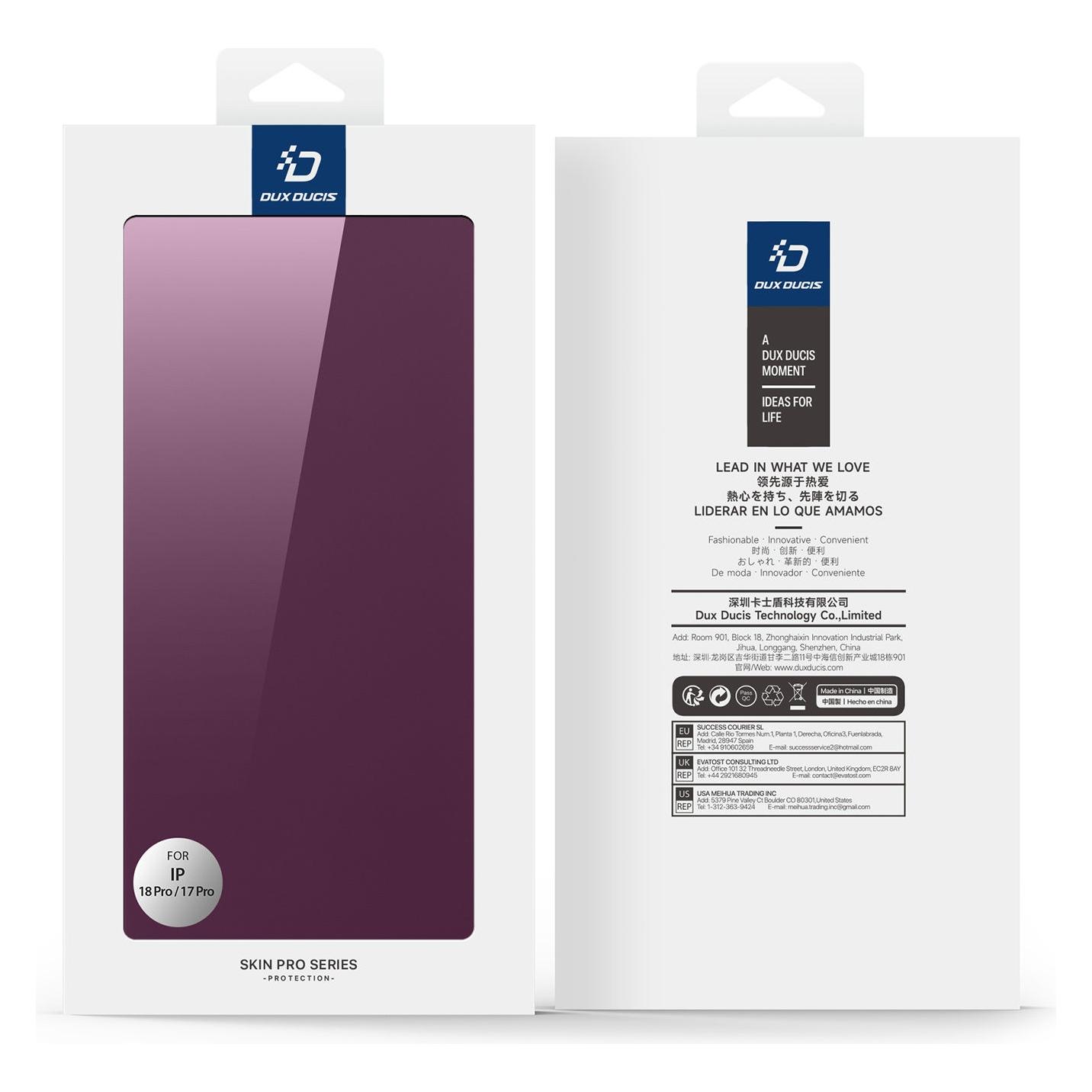 Dux Ducis Skin Pro Apple iPhone 18 Pro/17 Pro Dark Cherry (Apple iPhone 17 Pro, Apple iPhone 18 Pro) (DUX-6980053734111)