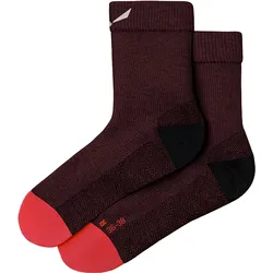 Salewa, Damen, Sportsocken, Mountain Trainer Merino Kurze Socken Da (39 - 41), Braun