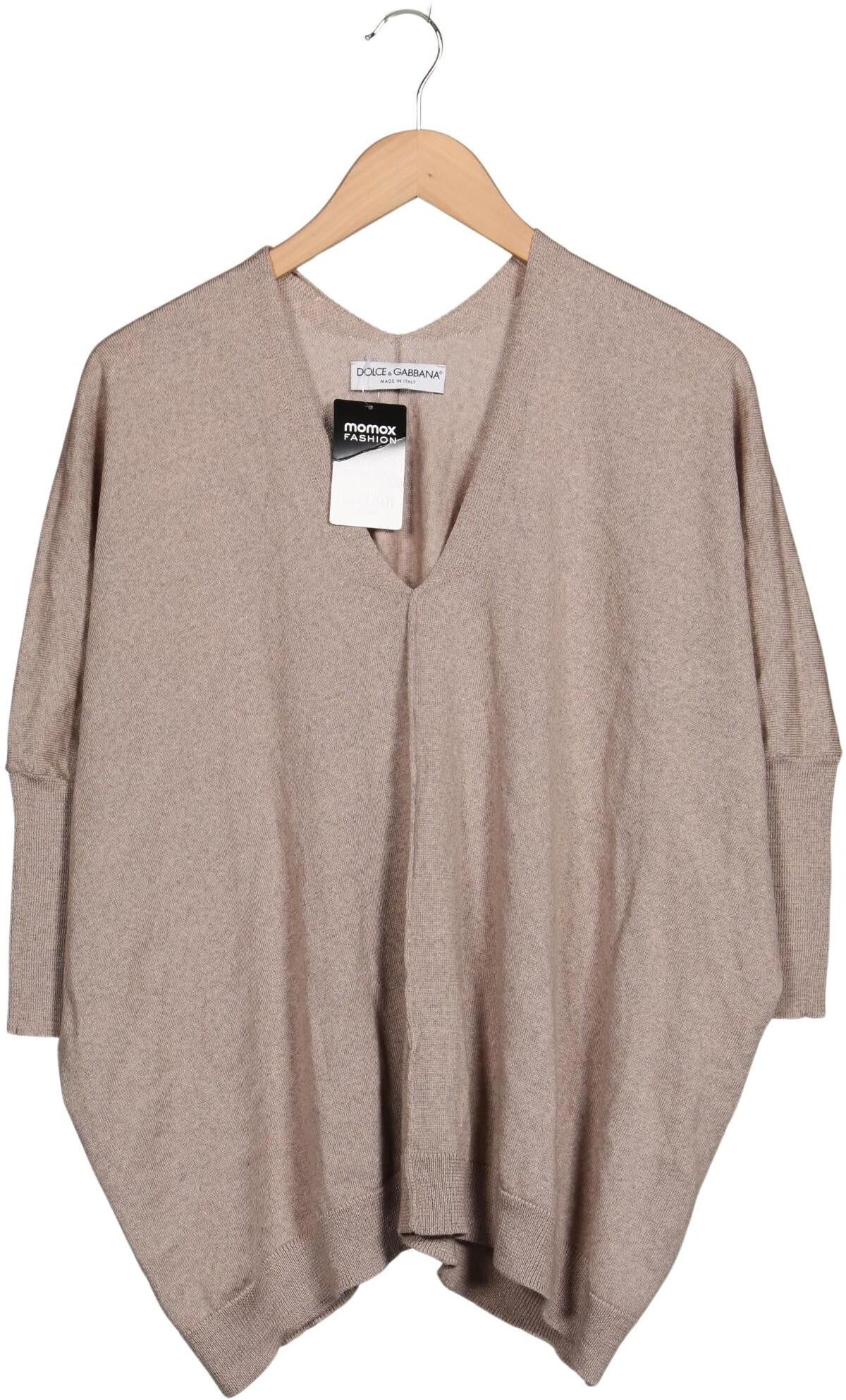 Dolce&Gabbana Damen Pullover, Beige, Gr. EU 34 (IT 40), Schurwolle - Second Hand