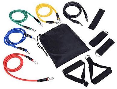 Smart Shopping Spot 11 Piece Resistance Bands Set With Fitness Resistance Straps For Full Body Strength Training 11pcs