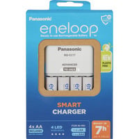 Ladegerät eneloop Universal Smart Charger Set weiß, inkl. 4 eneloop Akkus AA