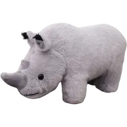 Plüsch Nashorn Maskottchen Plüsch Kuscheltier Grau 30cm