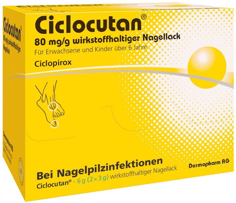 CICLOCUTAN Nagellack bei Nagelpilz 80 mg/g 6g