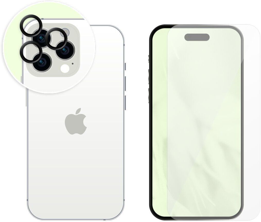 Protection d’écran & protection de lentille de caméra   PanzerGlass™   iPhone 15 Pro - Refurbished