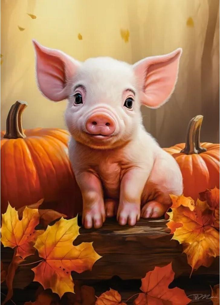 Castorland Puzzel Schattig herfstspeendje 60 stukjes