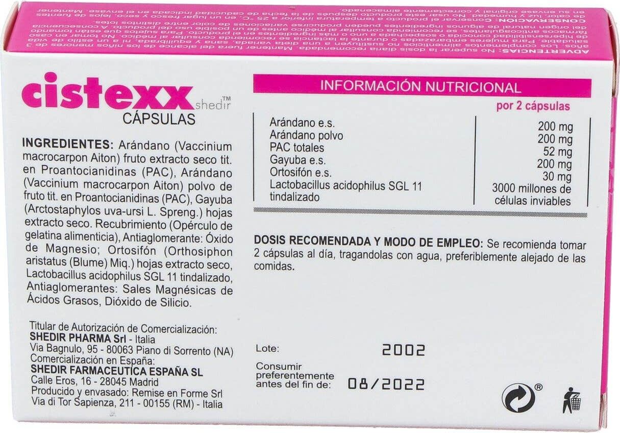 SHEDIR PHARMA Shedir Cistexx 14caps