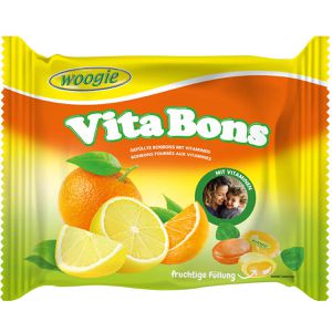 Woogie Fruchtbonbons Vita Bons Multivitamin, 25 Stück, 175 g