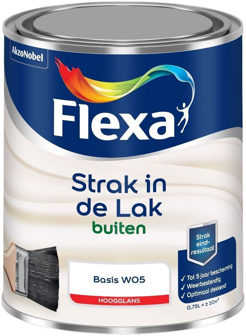 Flexa Strak in de Lak Buitenlak - Hoogglans - 1 Liter - Kleur   8711113110372   Verf