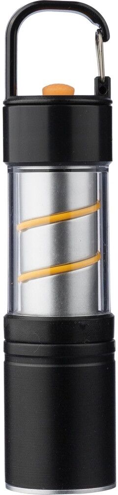 Lampe de poche COB en aluminium personnalisée Vela noir