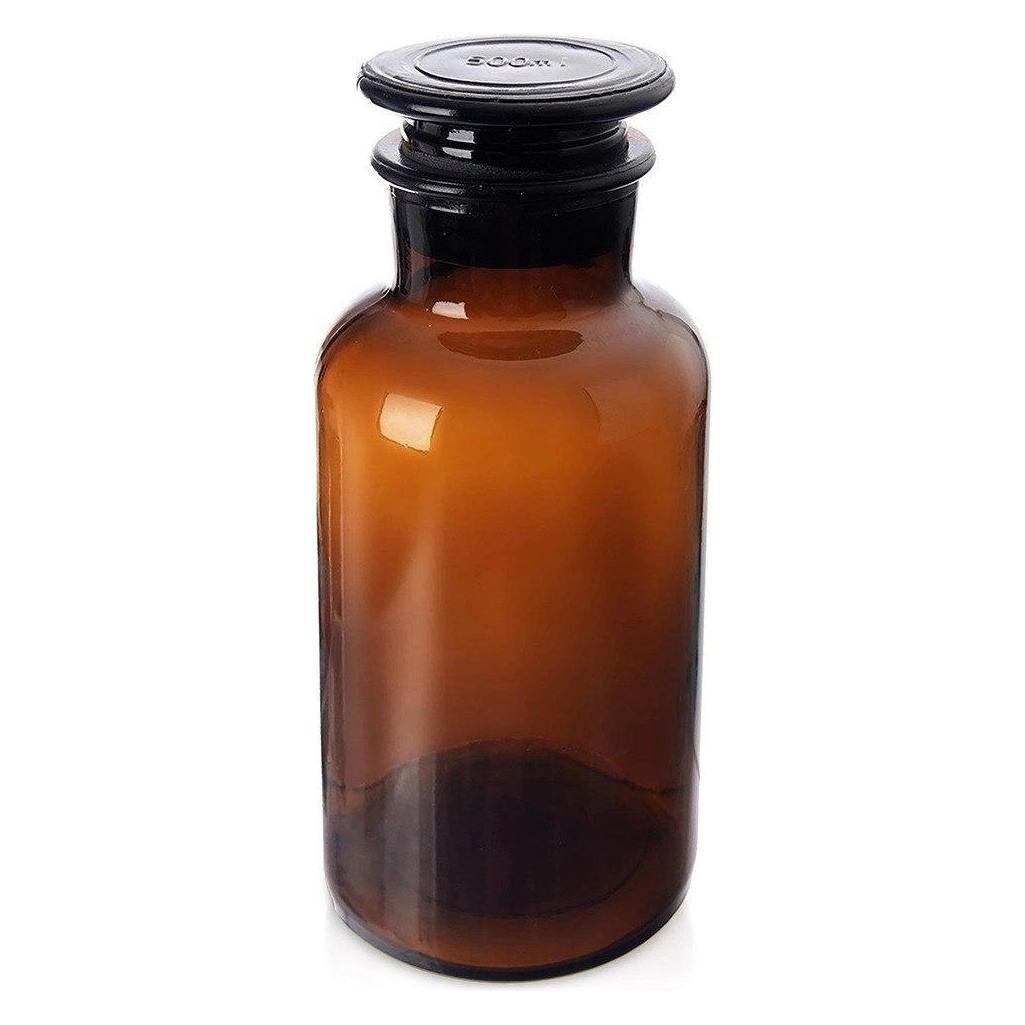 Lumarko Pojemnik na żywność szklany brązowy z korkiem szeroką szyjką 500 ml (0.50 l) (63883708)
