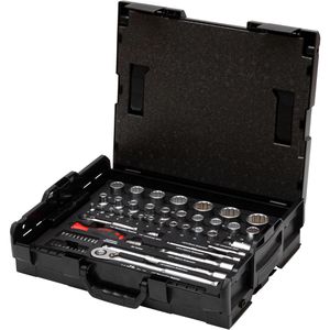 Wiha Steckschlüssel 33397, 44685, 60-teilig, 4 - 34mm Schlüsselweite, 1/4 & 1/2 Zoll