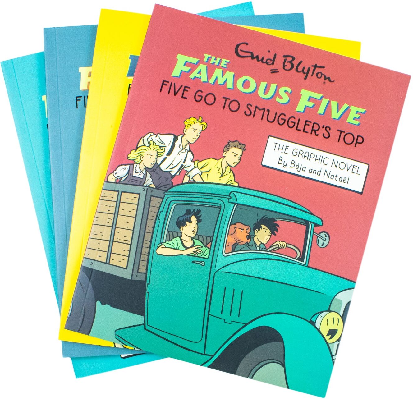 Hodder Children's Books Famous Five Graphic Novel 4 Books Collection Set by Enid Blyton - Paperback - Ages 9+ - Adapted by Béja & Nataël - Classic Adventure Mystery Box Set