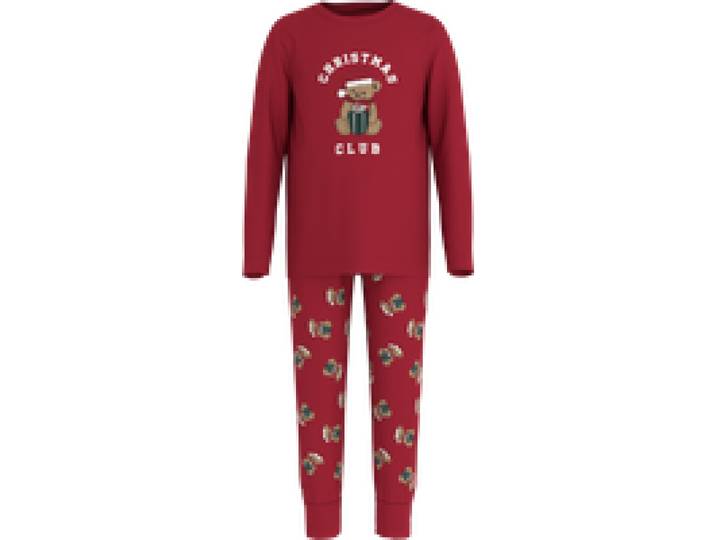 LUPILU® Ensemble pyjama de Noël enfant (rouge, 2-4 ans)